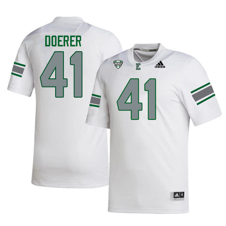 Eastern Michigan Eagles #41 James Doerer College Football Jerseys Stitched Sale-White